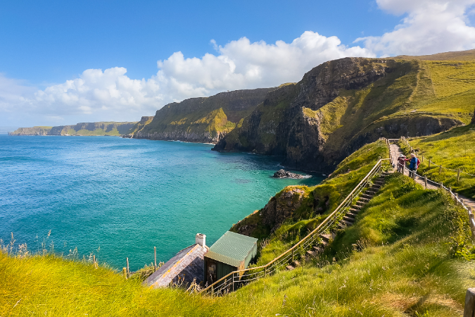A scenic view of the Irish countryside