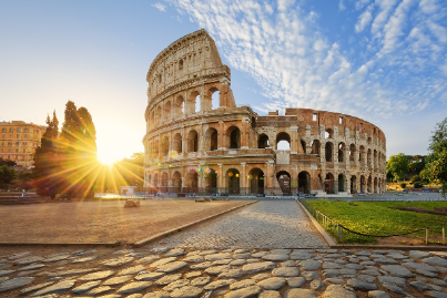 A scenic view of an Italian city