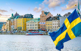 A scenic view of a city in Sweden